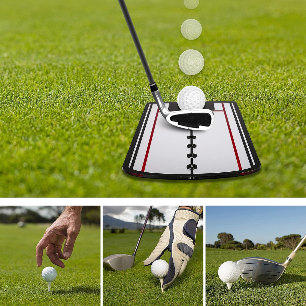 Golf Putting Mirror, Golf Alignment Mirror Training Aid Trainer