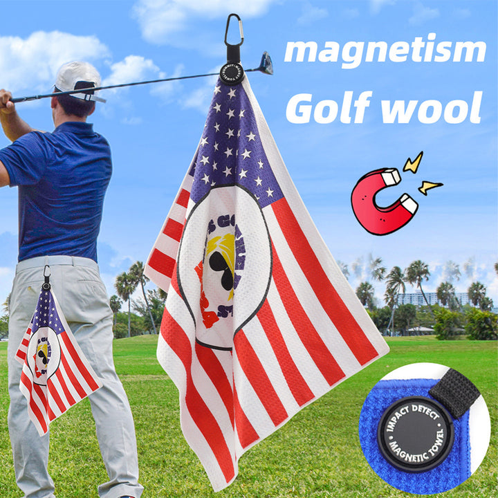  Golf microfiber magnetic club ball towel