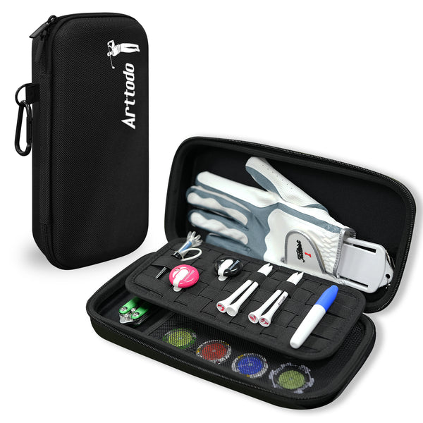 Golf Glove Box, Hard-shell Golf Gadget Protector Case