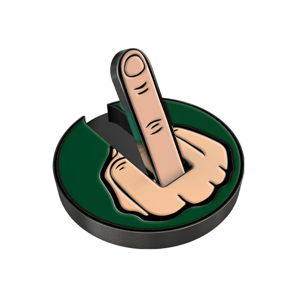 Middle Finger Golf Ball Marker with Magnetic Hat Clip