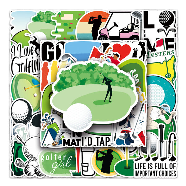 Golf Graffiti Personalized Waterproof Stickers (50PCS)