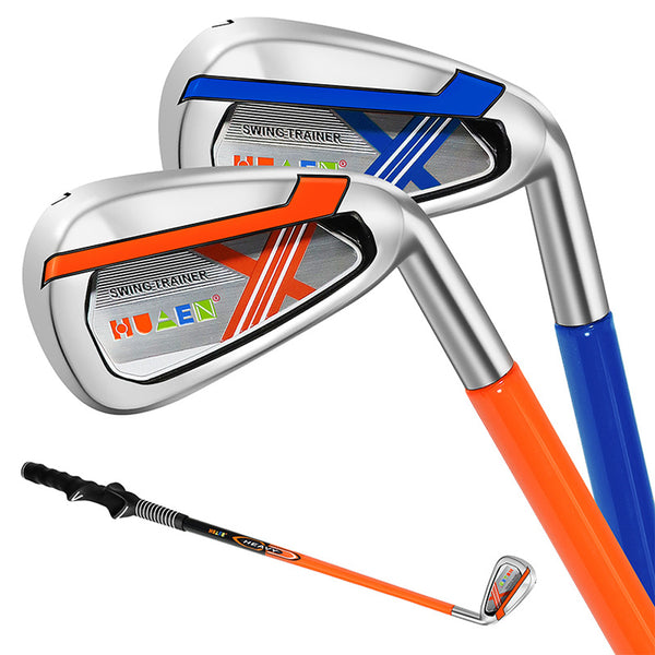 Golf Swing Trainer Aid - 7 Iron, Golf Swing Warm-Up Strength Grip Tempo & Flexibility Training