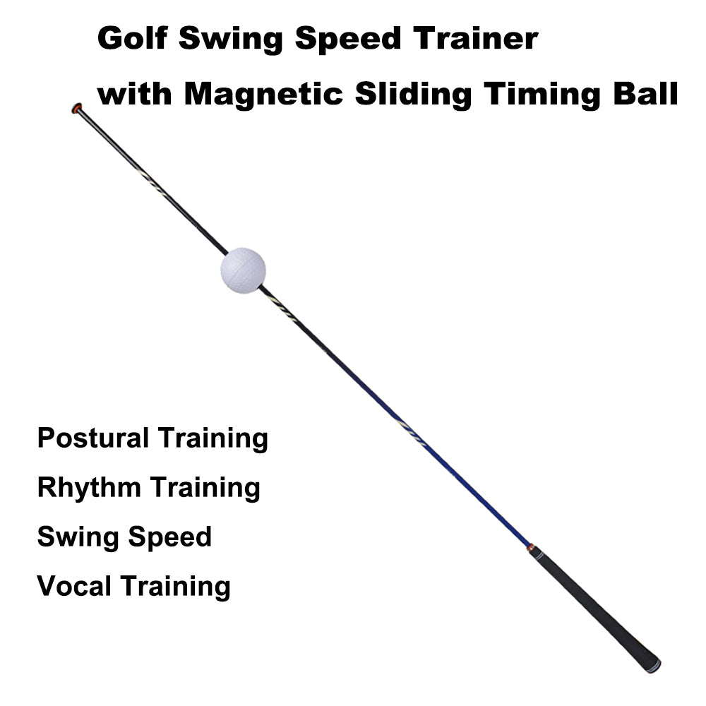 Golf Swing Trainer Training Aid Swing Trainer Golf Practice Warm-Up Stick  for Strength Flexibility and Tempo Training w/4 Colour & 2 Size 