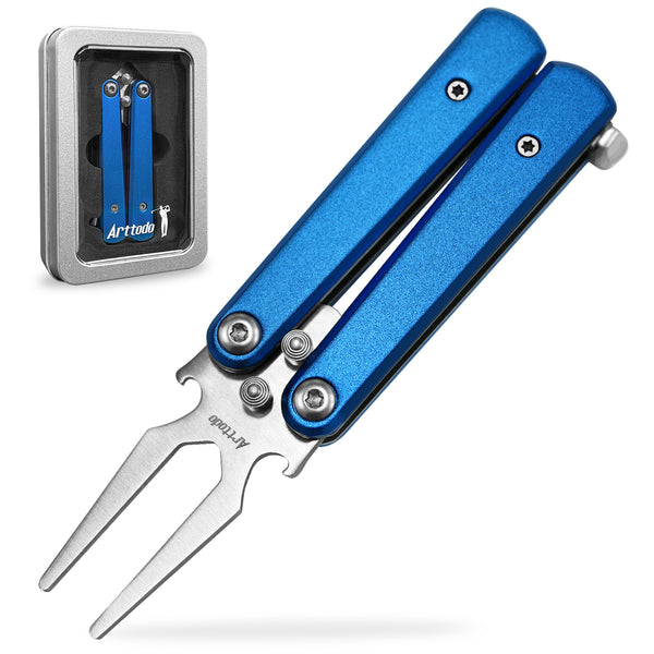 Arttodo Folding Butterfly Golf Divot Repair Tool with Bottle Opener