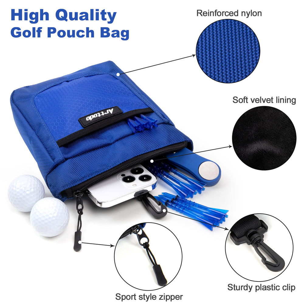 Golf Bag Accessories Kit – 13-in-1 Cleaning & Repair Set | Arttodo