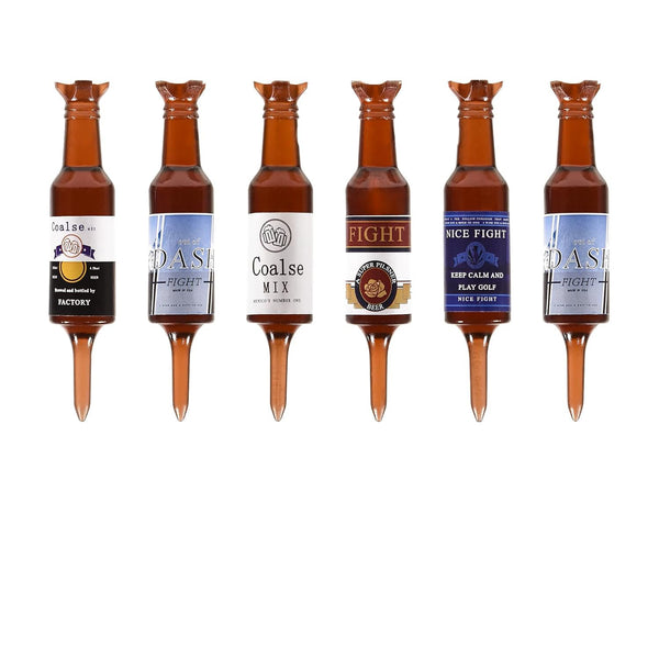 Golf Tees Beer Bottle Style Resin Recyclable Material