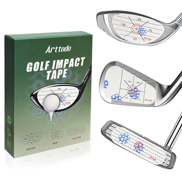 Arttodo Golf Impact Tape - Sweet Spot Trainer & Consistency Analyzer