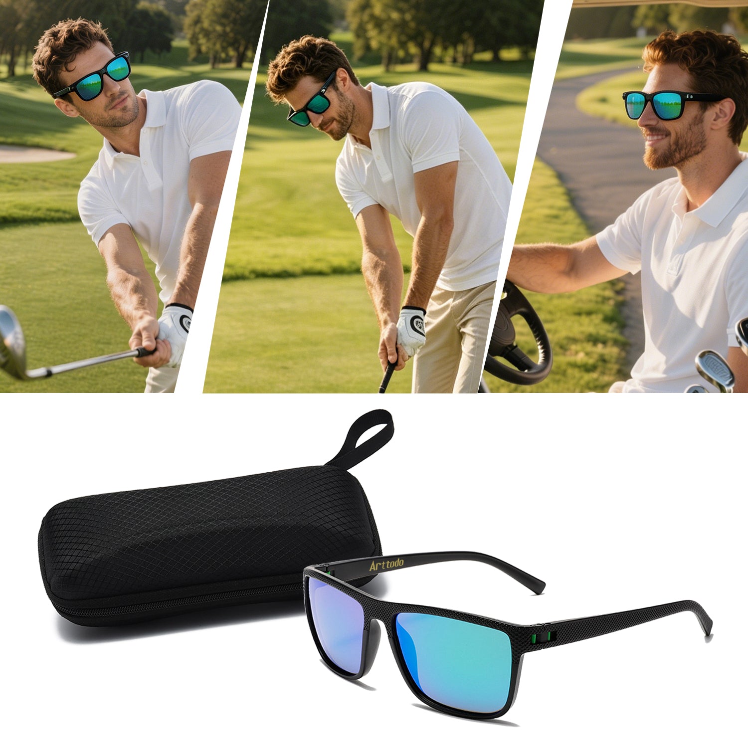 Polarized Golf Sunglasses – UV Protection Lightweight | Arttodo Golf